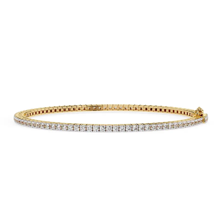 Lattice Round Tennis Bracelet, 3 ct