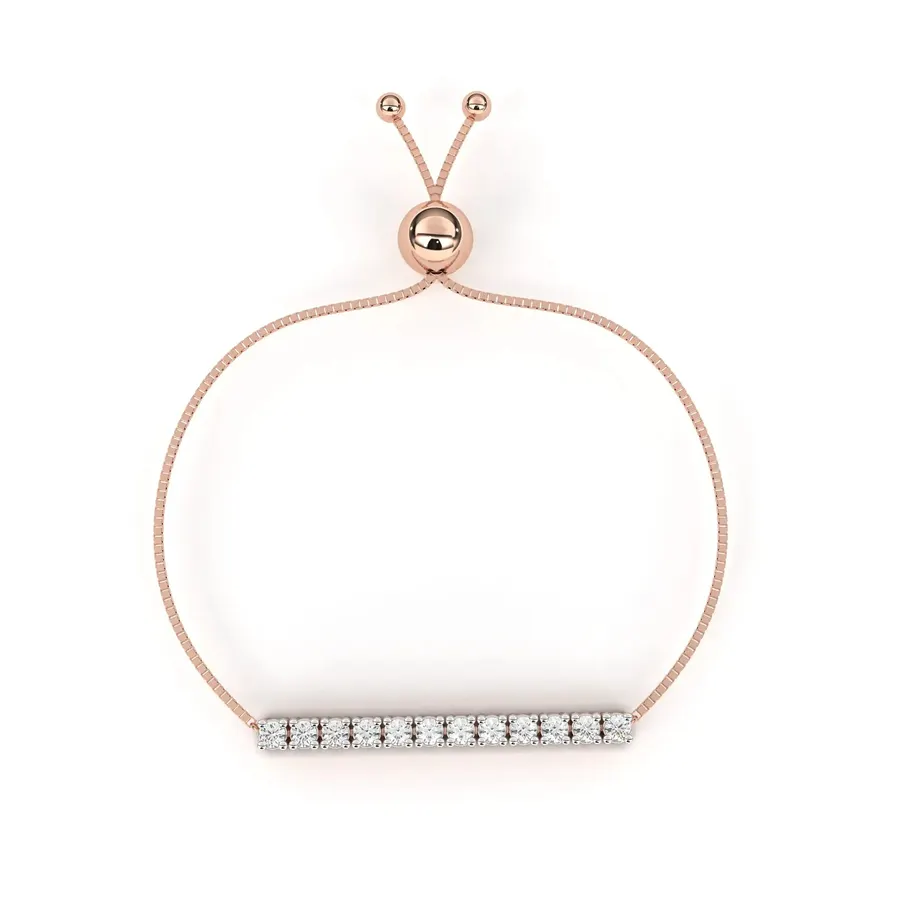 Lattice Round Halo Bracelet