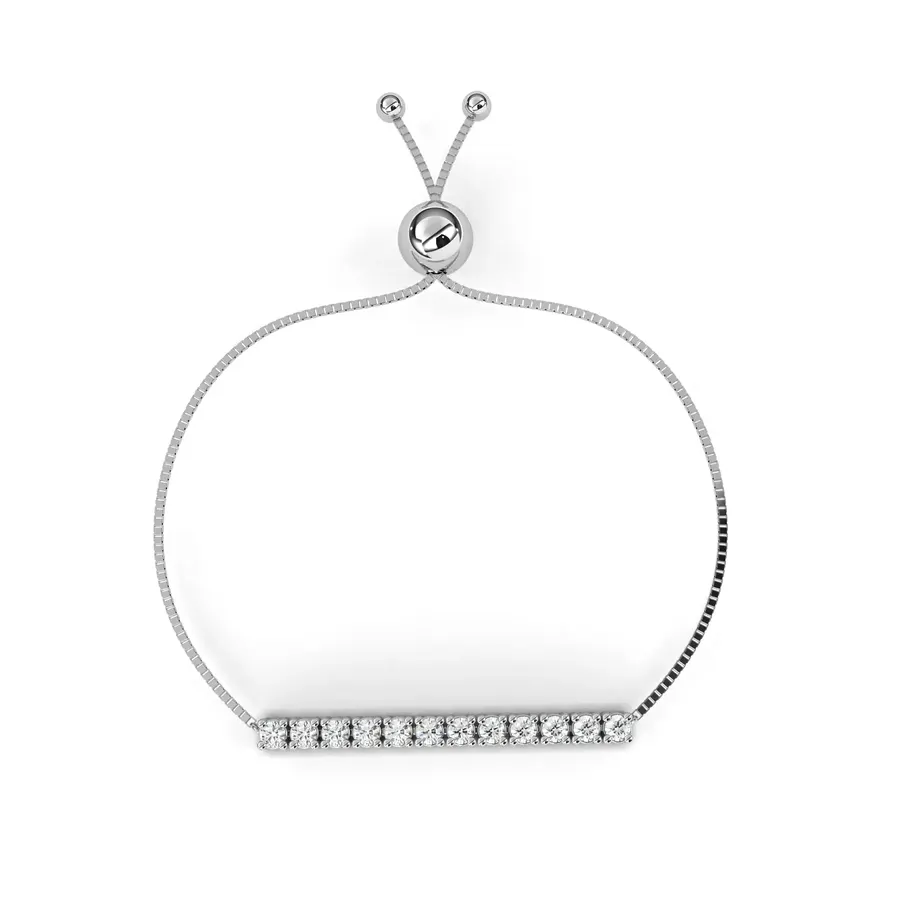 Lattice Round Halo Bracelet