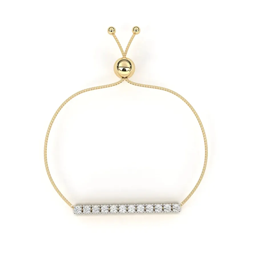 Lattice Round Halo Bracelet