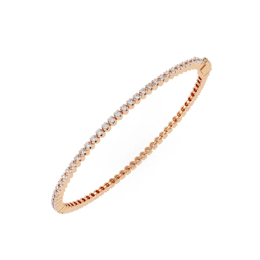 Lattice Radiant Tennis Bracelet