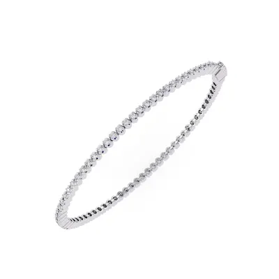 Lattice Radiant Tennis Bracelet