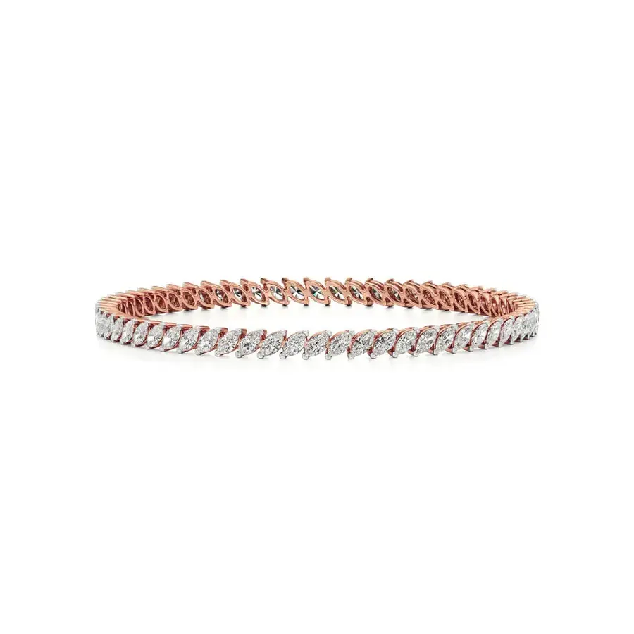 Lattice Marquise Tennis Bracelet
