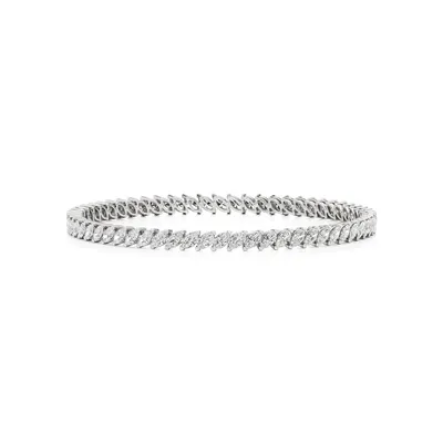 Lattice Marquise Tennis Bracelet