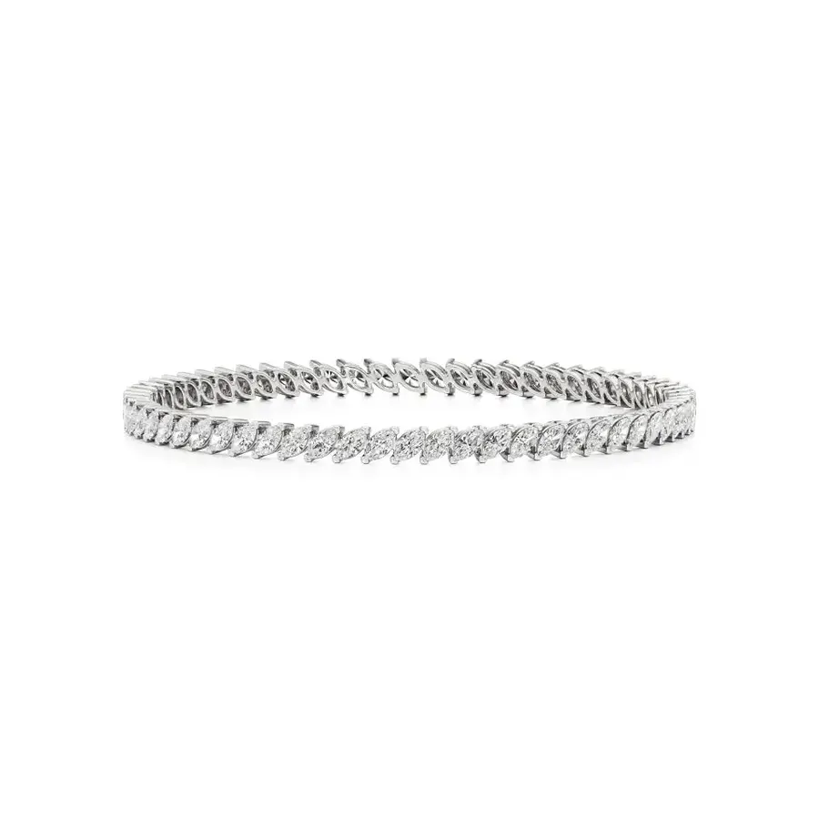 Lattice Marquise Tennis Bracelet