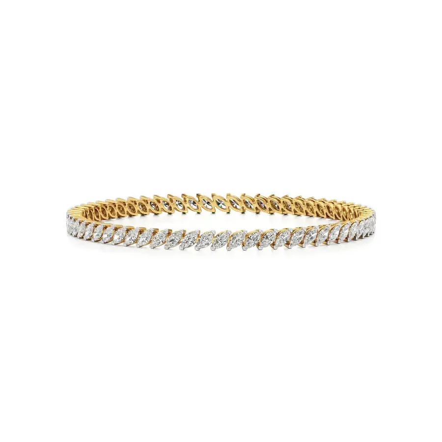 Lattice Marquise Tennis Bracelet
