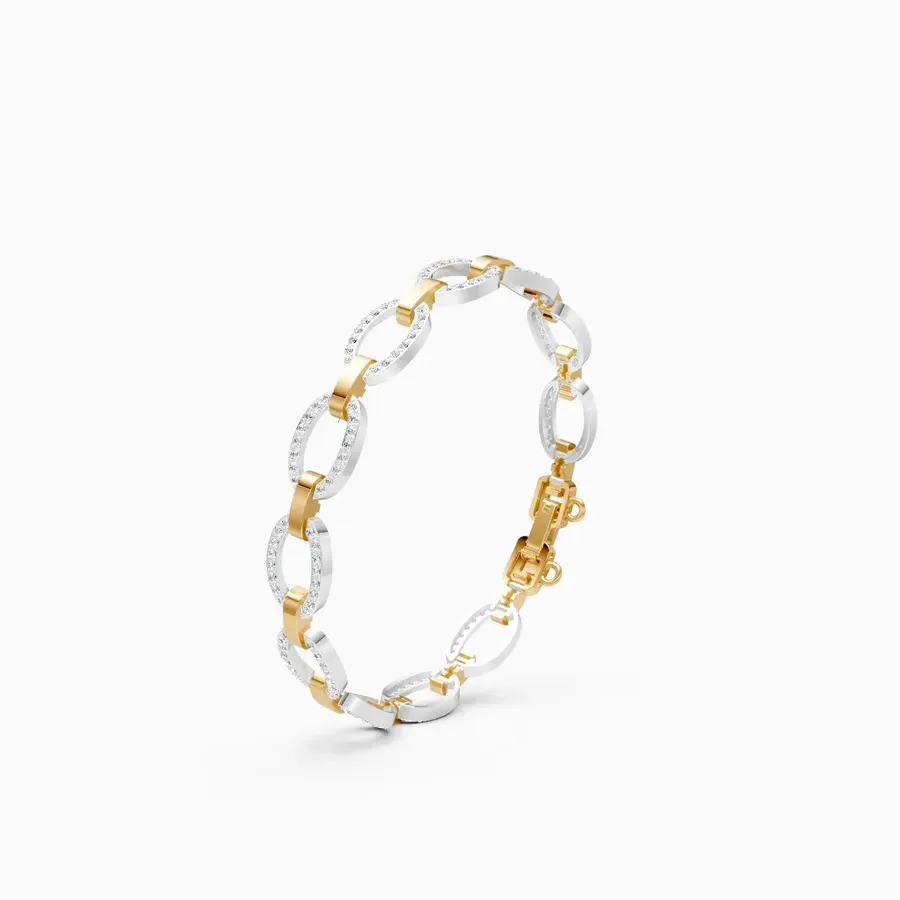 Lattice Cluster Bracelet, 1.23 ct
