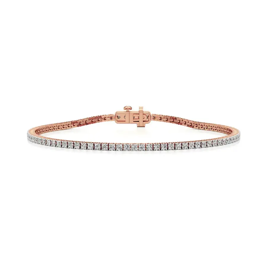 Lattice Round Tennis Bracelet
