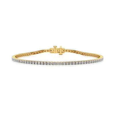 Lattice Round Tennis Bracelet