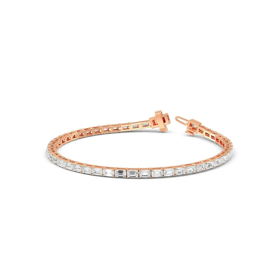 Lattice Emerald Tennis Bracelet