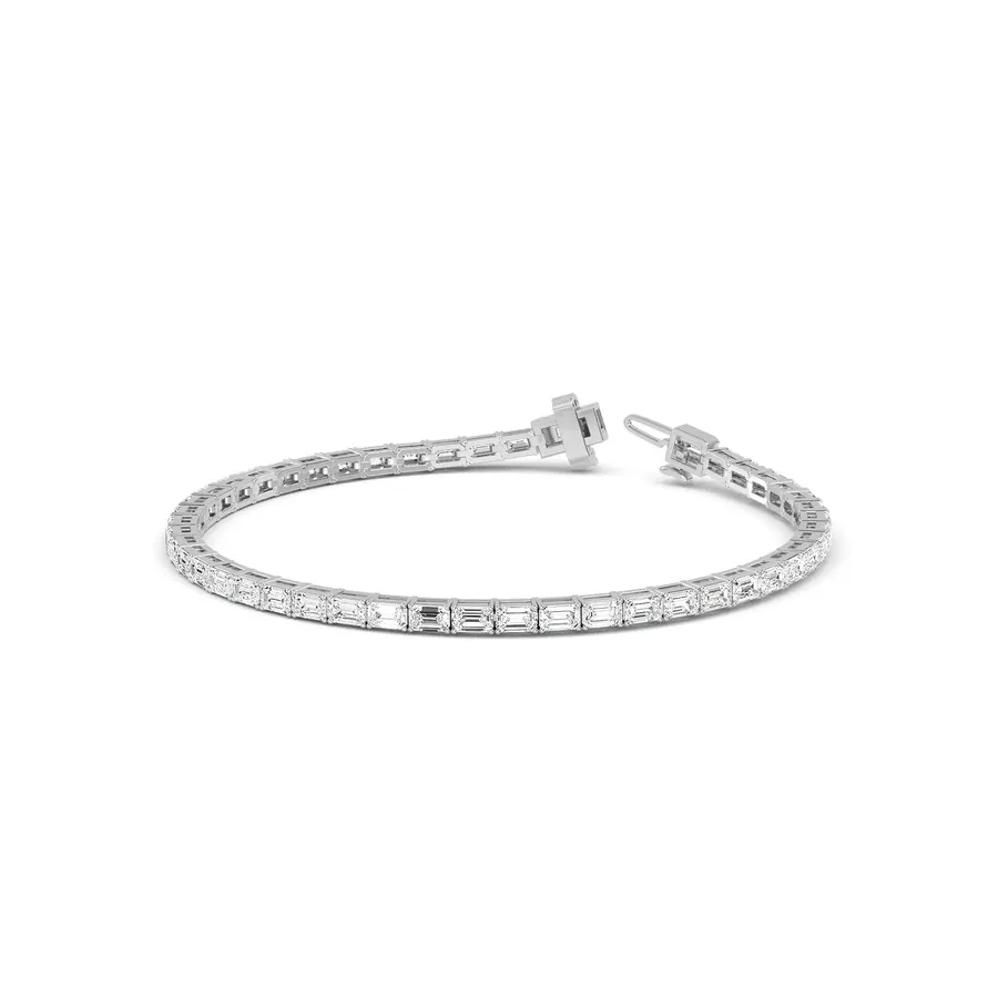 Lattice Emerald Tennis Bracelet