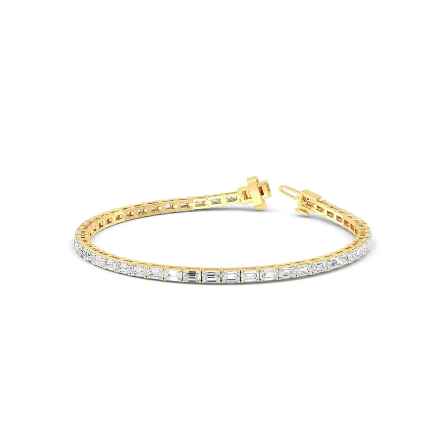 Lattice Emerald Tennis Bracelet