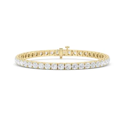 Lattice Round Tennis Bracelet, 3.4 ct