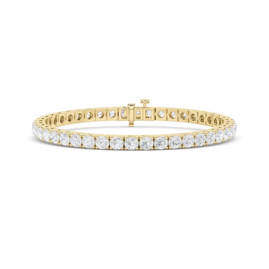 Lattice Round Tennis Bracelet, 3.4 ct