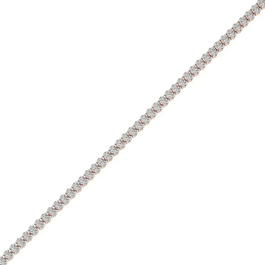 Lattice Oval Tennis Bracelet