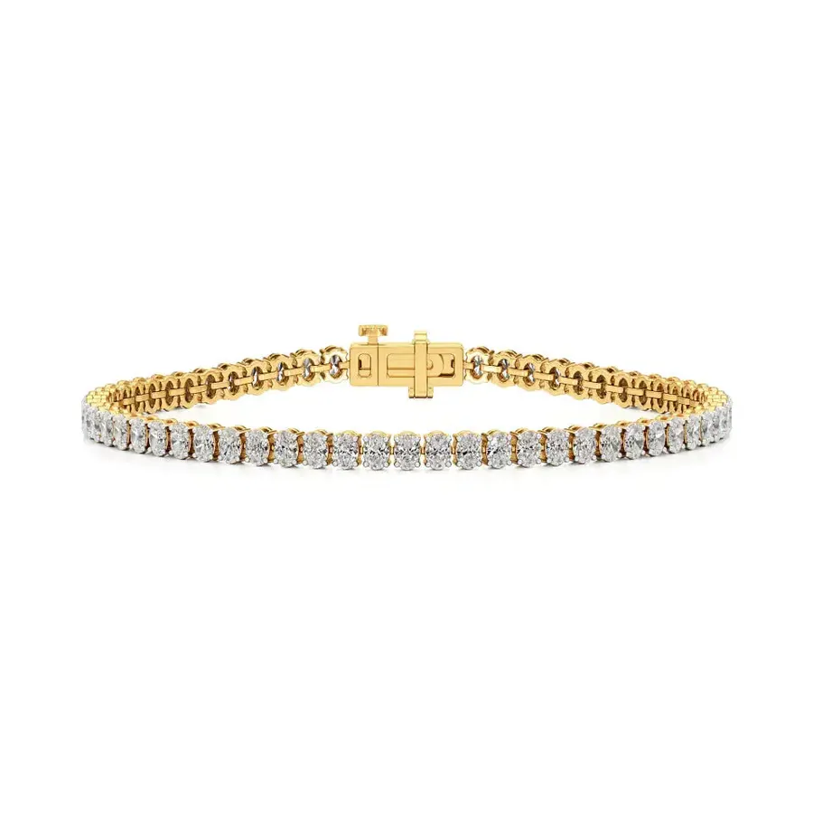 Lattice Oval Tennis Bracelet