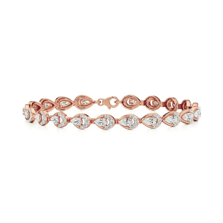 Lattice Round Cluster Bracelet