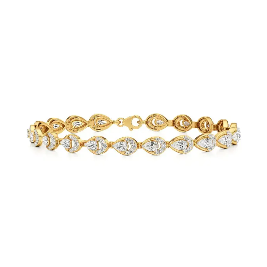 Lattice Round Cluster Bracelet