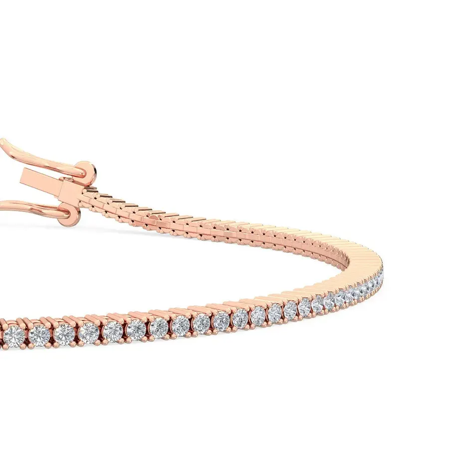 Lattice Round Tennis Bracelet, 2.7 ct