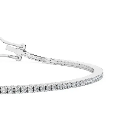 Lattice Round Tennis Bracelet, 2.7 ct