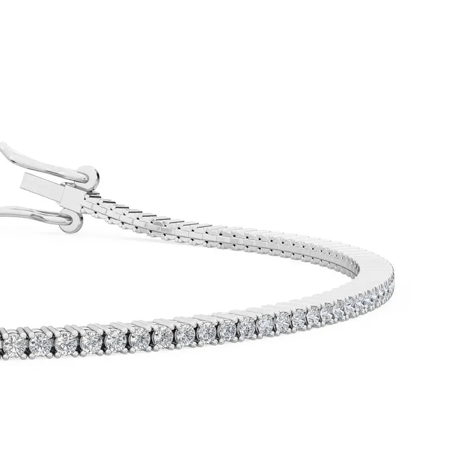 Lattice Round Tennis Bracelet, 2.7 ct