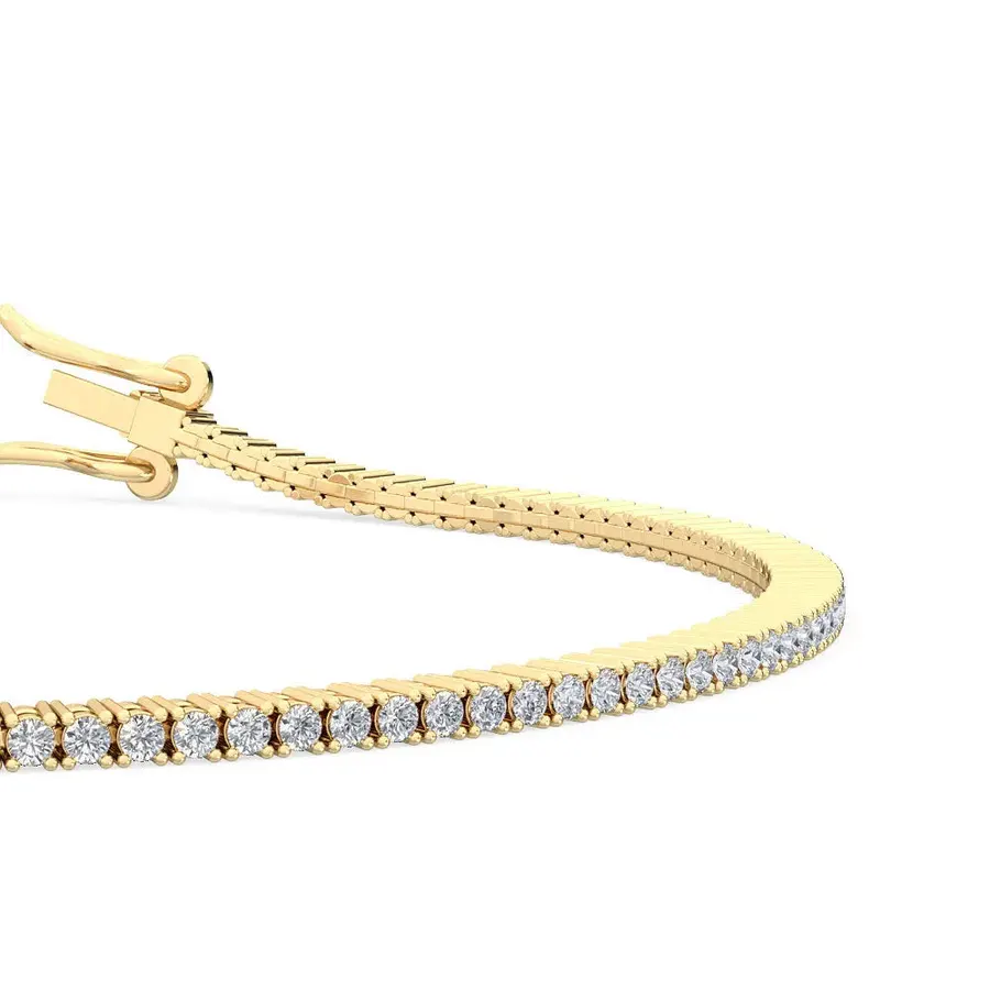 Lattice Round Tennis Bracelet, 2.7 ct