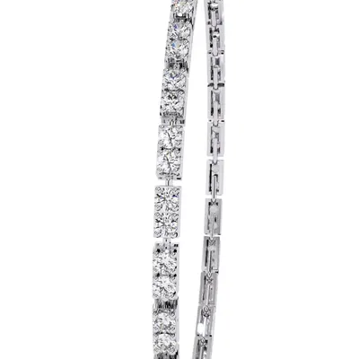 Lattice Round Tennis Bracelet, 2.3 ct