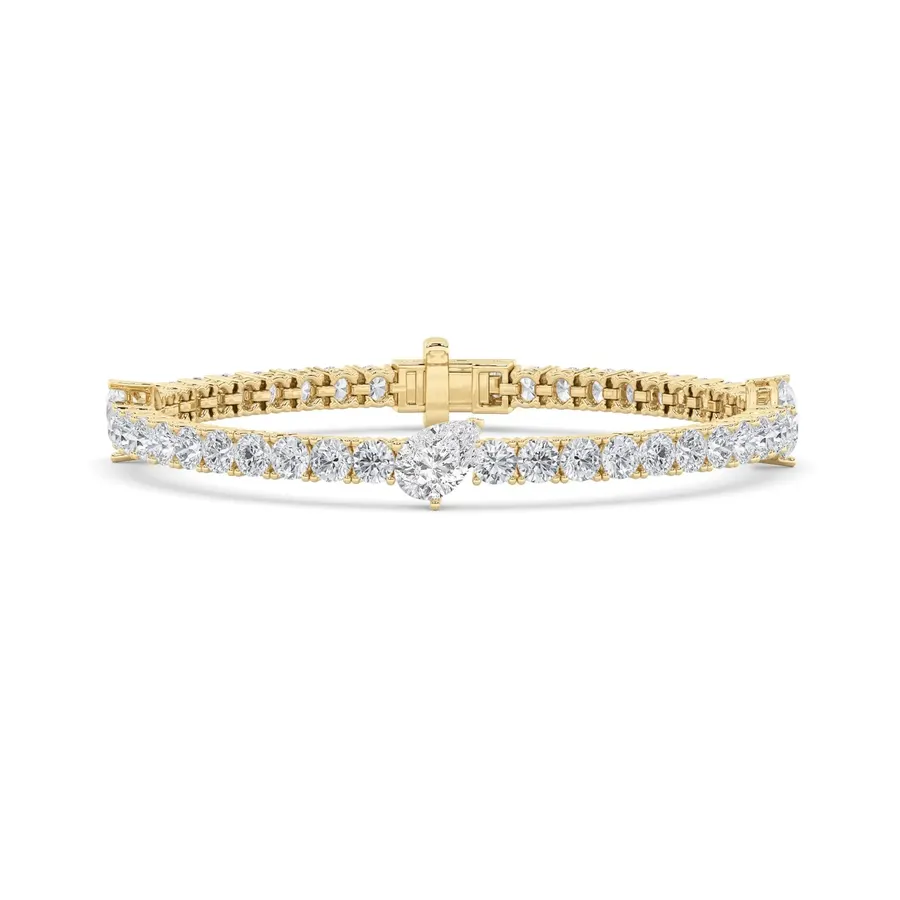 Lattice Round Tennis Bracelet, 2.4 ct