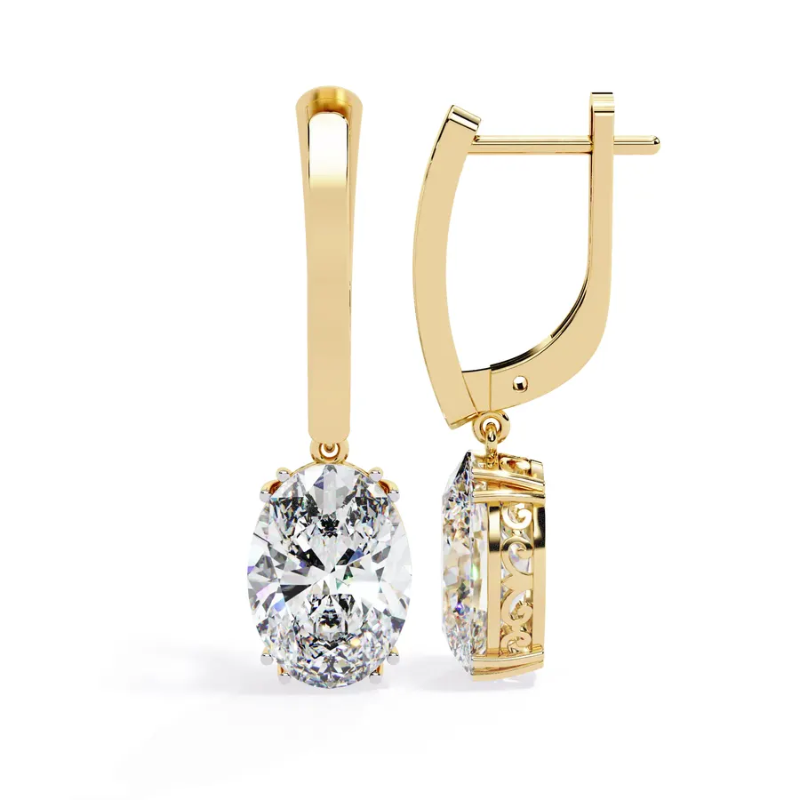 Firn Oval Earrings