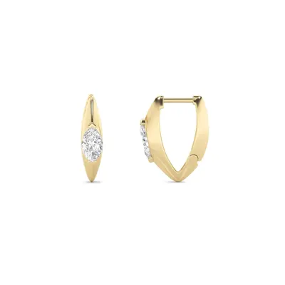 Firn Marquise Hoop Earrings