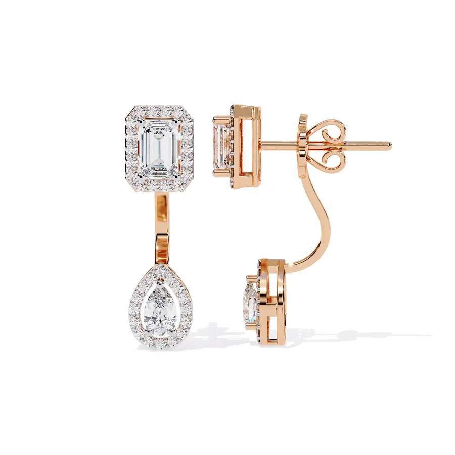 Firn Cluster Earrings, 2.12 ct