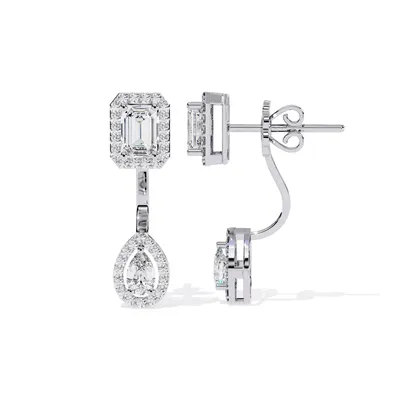 Firn Cluster Earrings, 2.12 ct