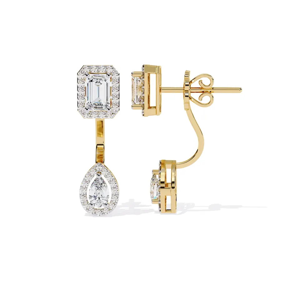 Firn Cluster Earrings, 2.12 ct