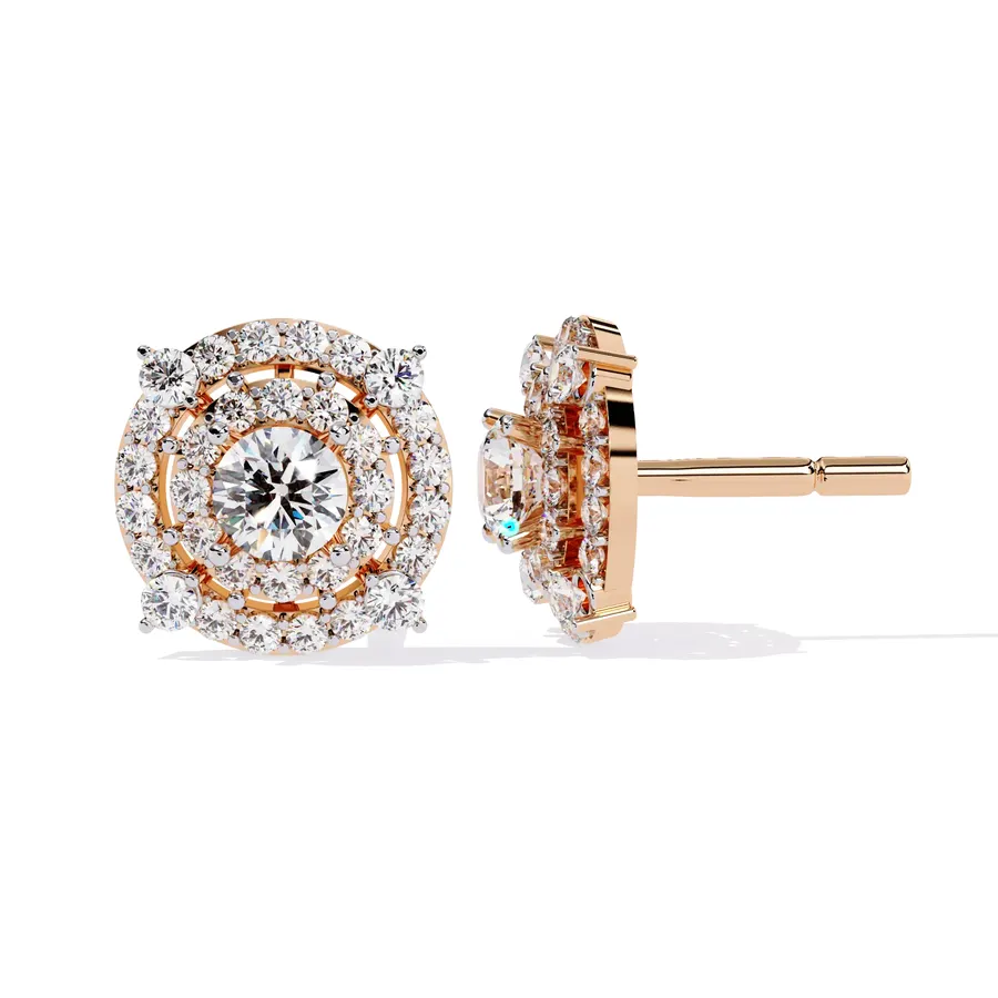 Cairn Round Stud Earrings