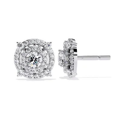 Cairn Round Stud Earrings