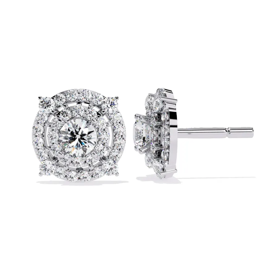 Cairn Round Stud Earrings