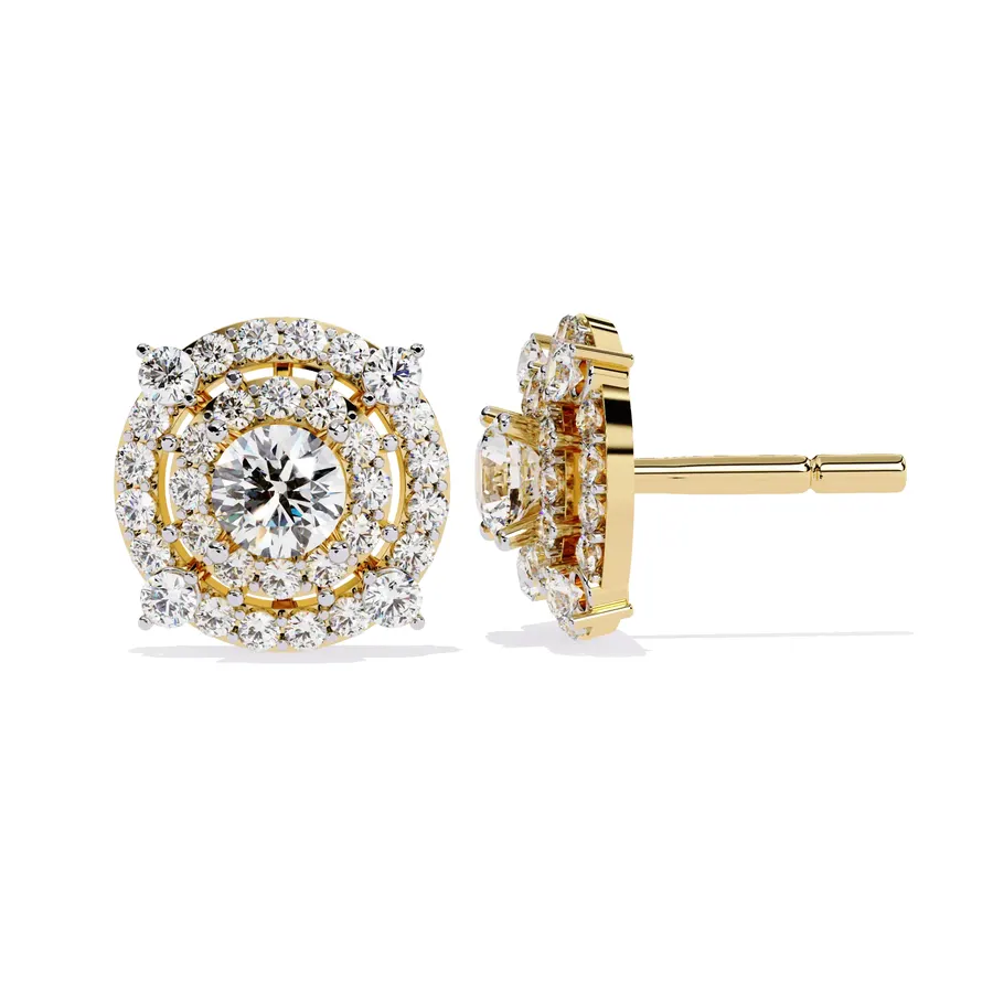Cairn Round Stud Earrings