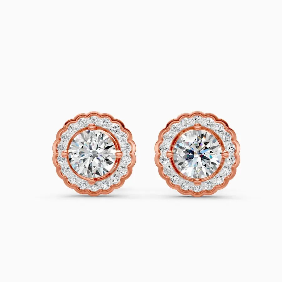 Firn Cluster Stud Earrings, 4.7 ct