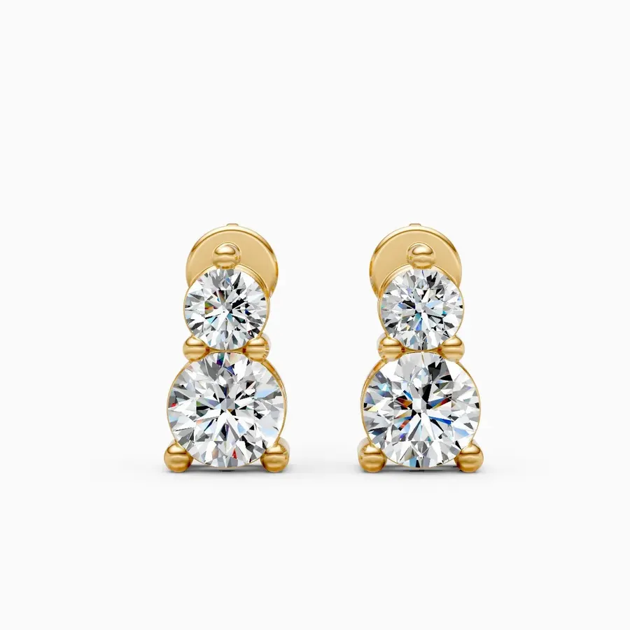 Firn Halo Stud Earrings