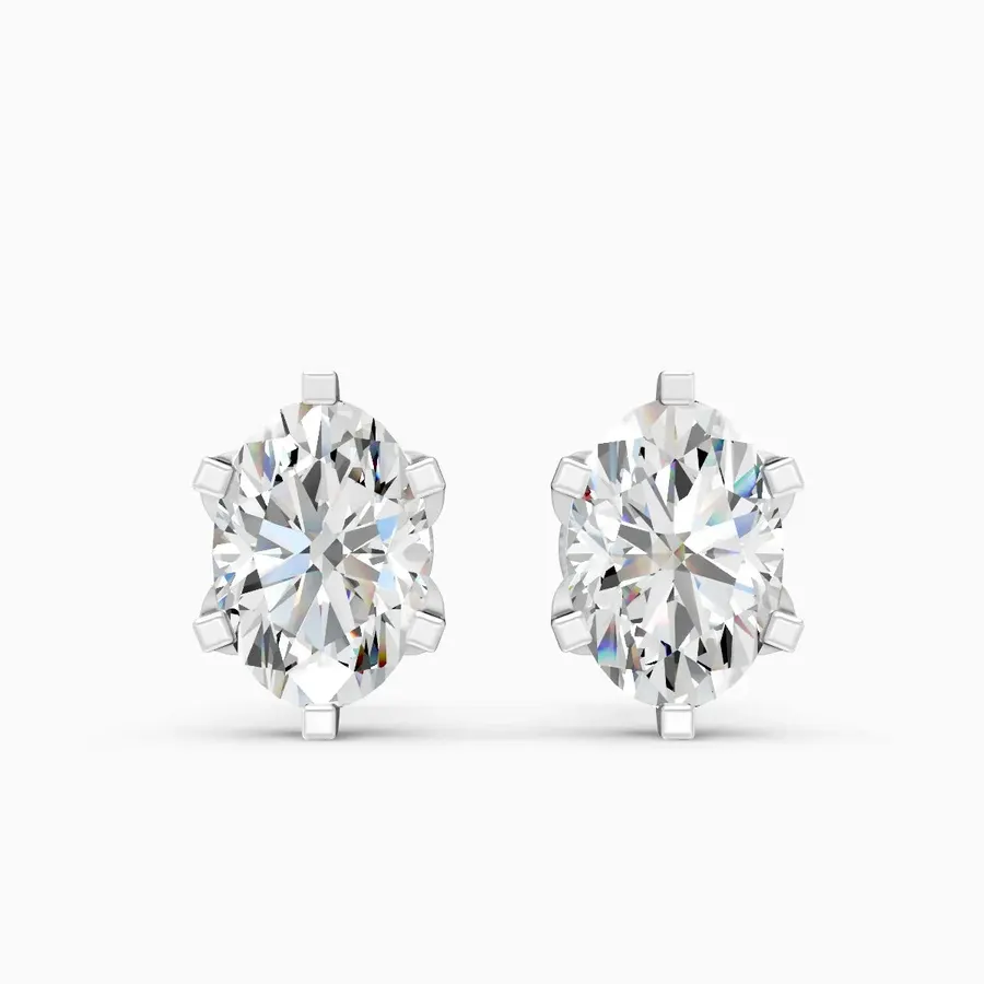 Firn Solitaire Stud Earrings, 1.06 ct