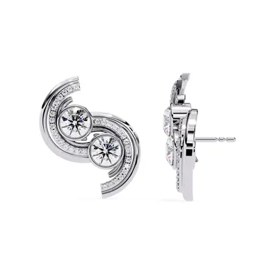 Drift Round Stud Earrings