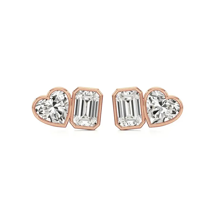 Firn Emerald Stud Earrings