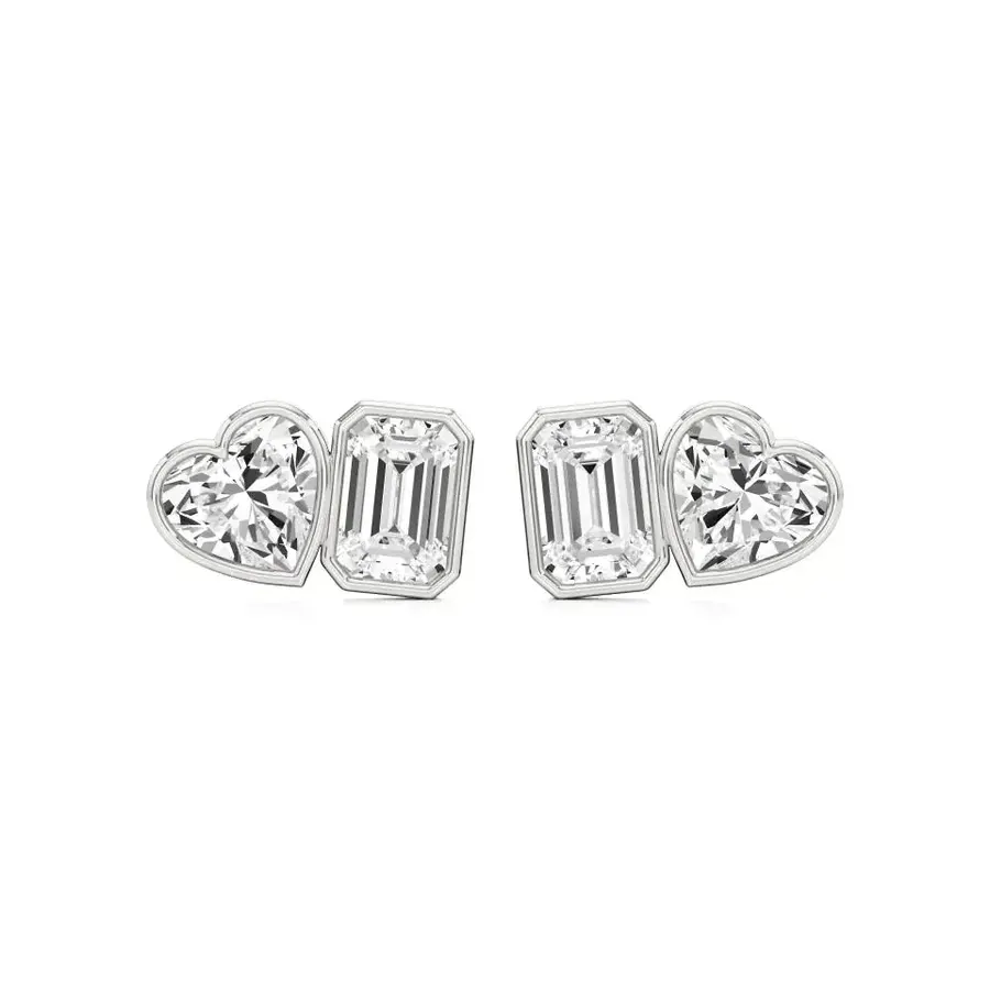 Firn Emerald Stud Earrings