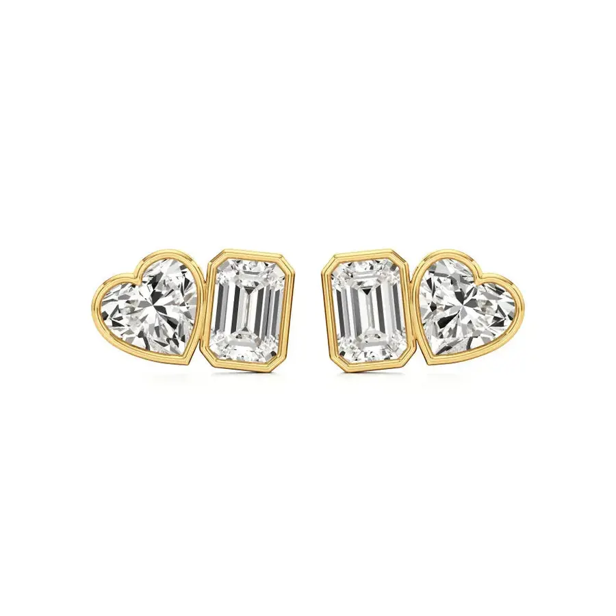 Firn Emerald Stud Earrings
