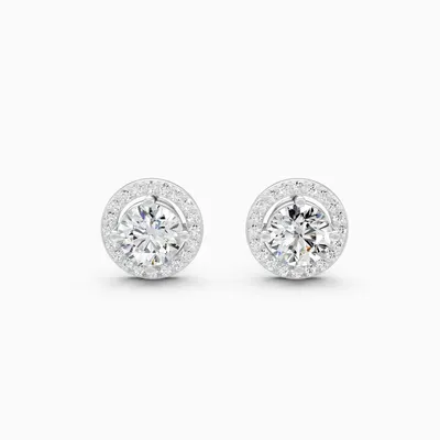 Firn Cluster Stud Earrings, 1.68 ct