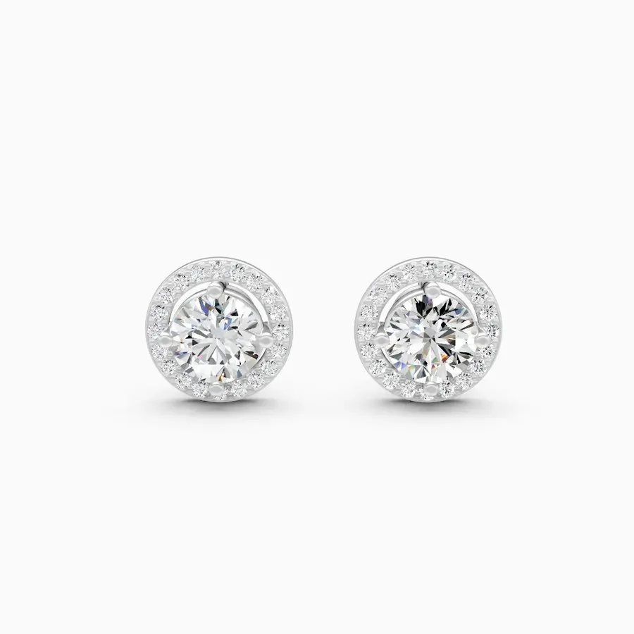 Firn Cluster Stud Earrings, 1.68 ct