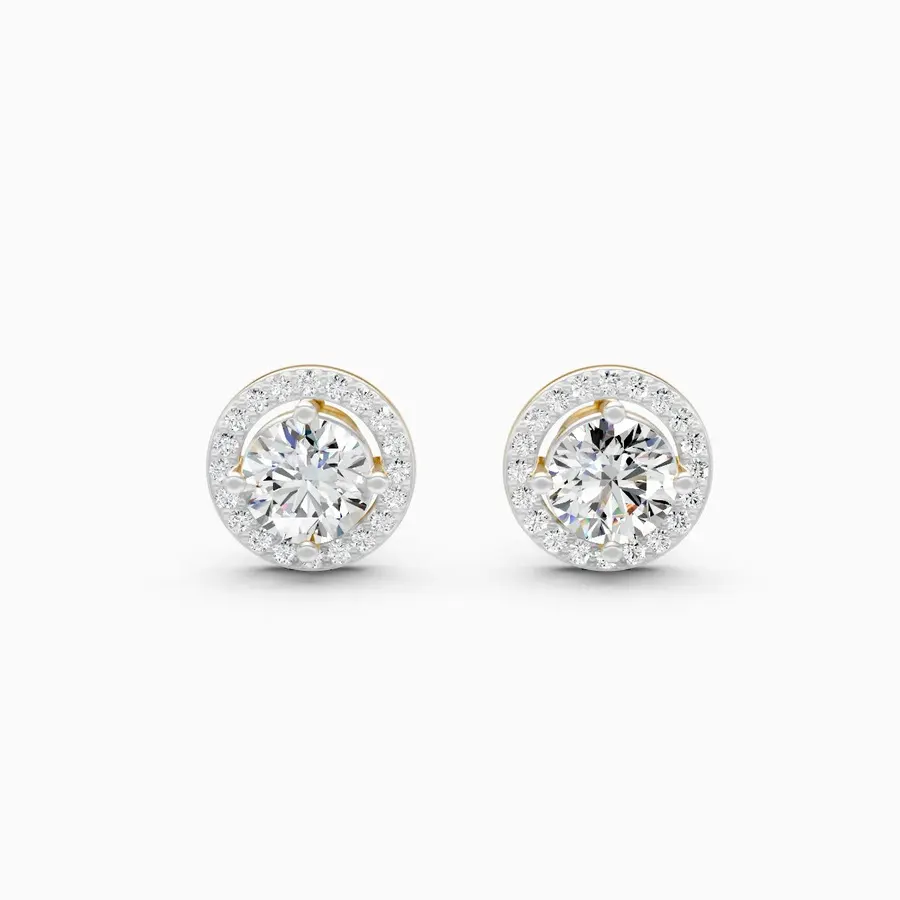 Firn Cluster Stud Earrings, 1.68 ct