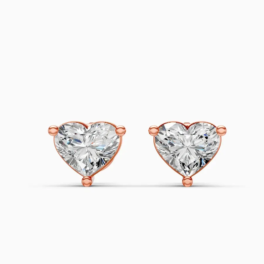 Firn Solitaire Stud Earrings, 0.76 ct