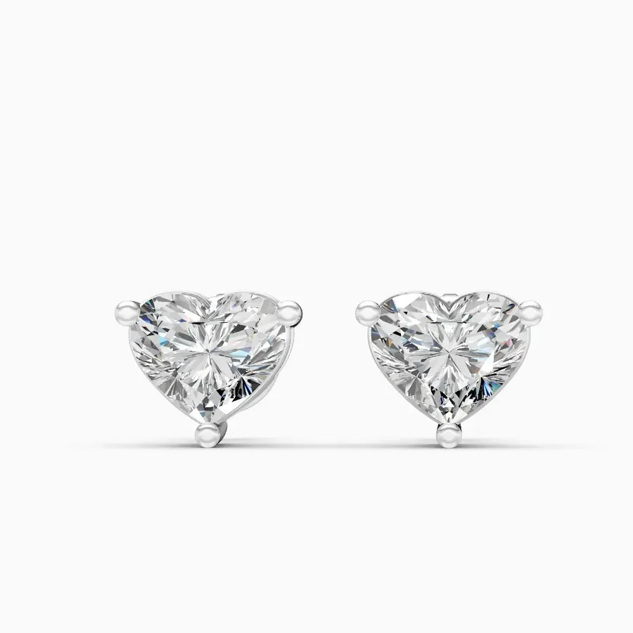 Firn Solitaire Stud Earrings, 0.76 ct