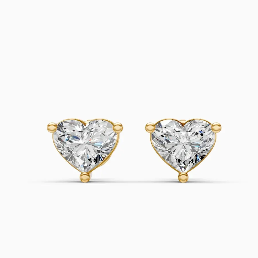 Firn Solitaire Stud Earrings, 0.76 ct
